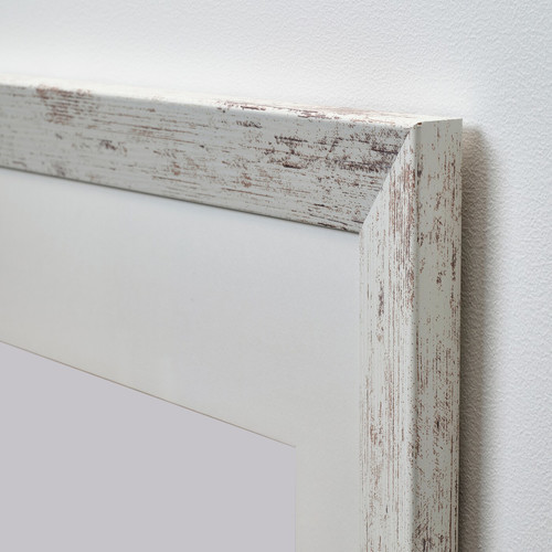 PLOMMONTRÄD Frame, white stained pine effect, 50x70 cm