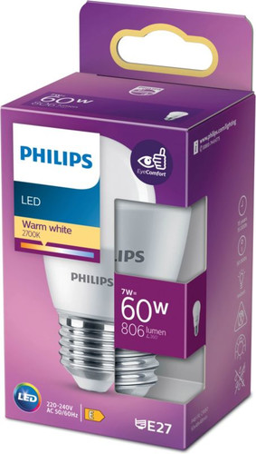 Philips LED Bulb P48 E27 806 lm 2700 K