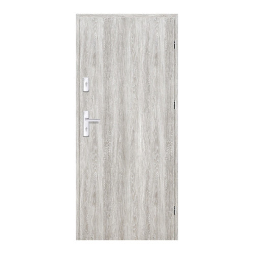 Flat Entrance Door Ateron 90, right, grey oak