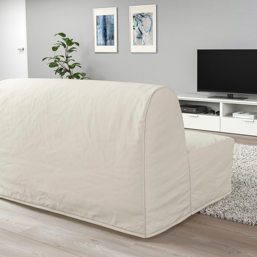 LYCKSELE HÅVET 2-seat sofa-bed, Ransta natural