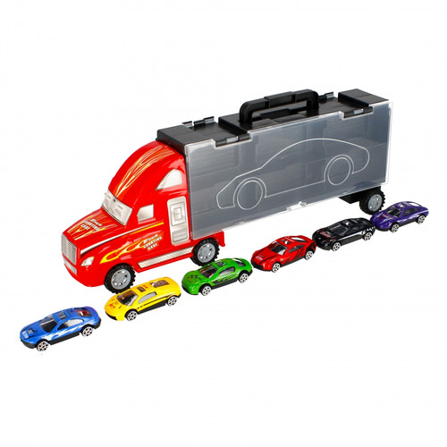 Power Transport Truck with 6 Small Cars 3+