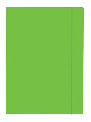 Folder with Elastic Band A4, green, 10pcs