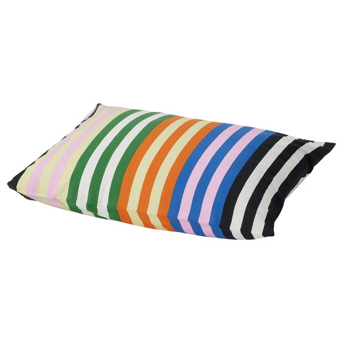 SNÖDROTTNING Pillowcase, multicolour/striped, 50x60 cm