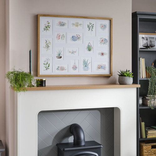 GoodHome Collage Frame Islande 65.6 x 85.6 cm 18, oak