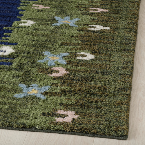 GRODDSVINGEL Rug, low pile, multicolour/handmade, 170x240 cm