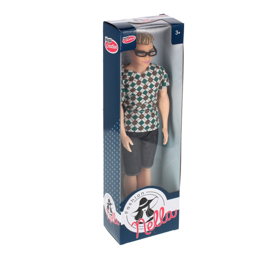 Fashion Doll Boy Nella, 1pc, assorted models, 3+