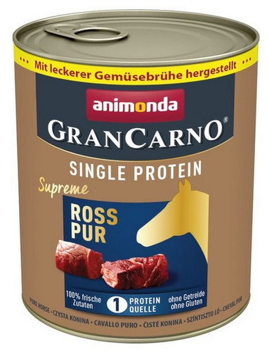 Animonda GranCarno Single Protein Pure Horse Dog Wet Food 800g