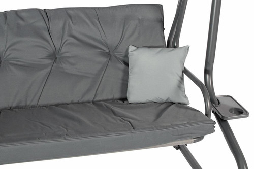 Large Garden Swing Seat Bed 2in1, grey