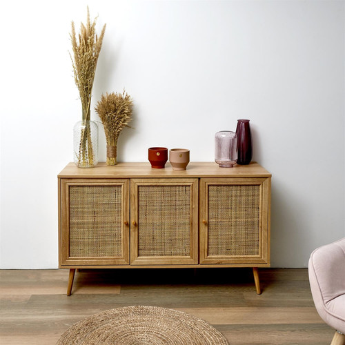 Three-Door Cabinet Bali, natural