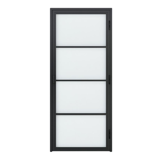 GoodHome Loft Internal Door 80, left, black