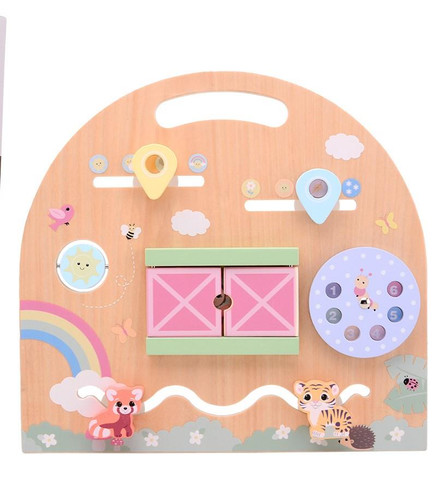 Joueco Wooden Activity Board The Wildies Family 12m+