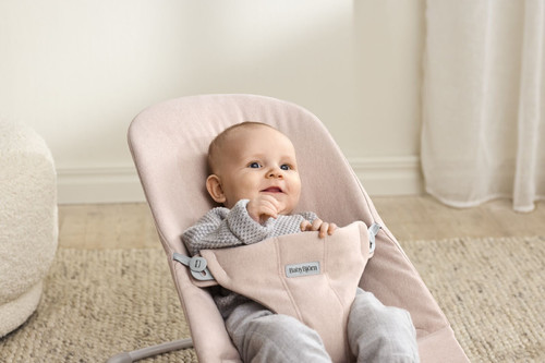 BABYBJÖRN Bouncer BLISS Woven - Light pink mélange