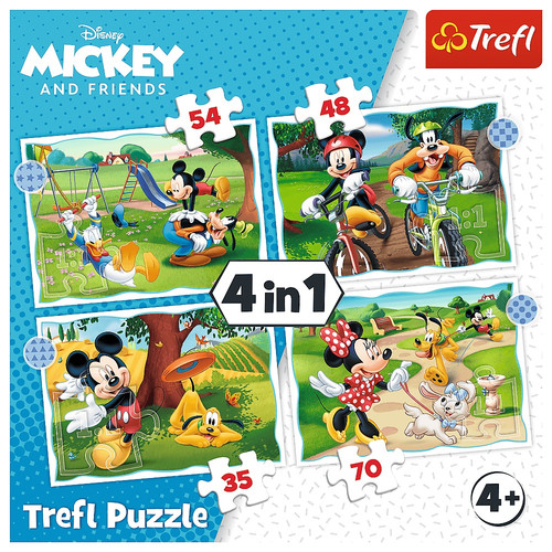 Trefl Children's Puzzle Mickey and Friends 4in1 4+