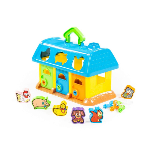 Educational House Shape Sorter, random colours, 12m+