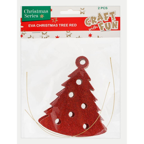 Christmas Decorations Eva Christmas Tree Red 2pcs