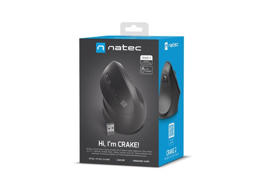 NATEC Optical Wireless Mouse Vertical Crake 2