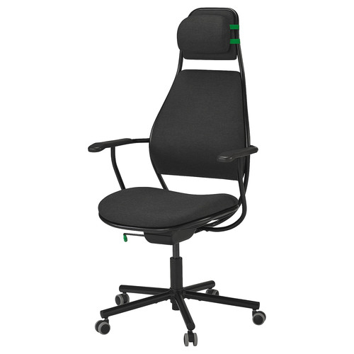 LÖPARBANA Gaming chair, Vissle dark grey