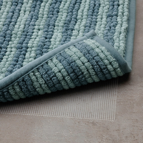 TOFTBO Bath mat, striped/blue, 50x80 cm