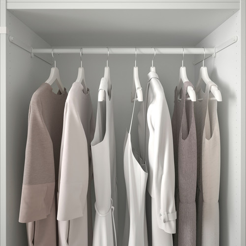 PLATSA Wardrobe with 9 doors, white/Fonnes white, 140x57x261 cm