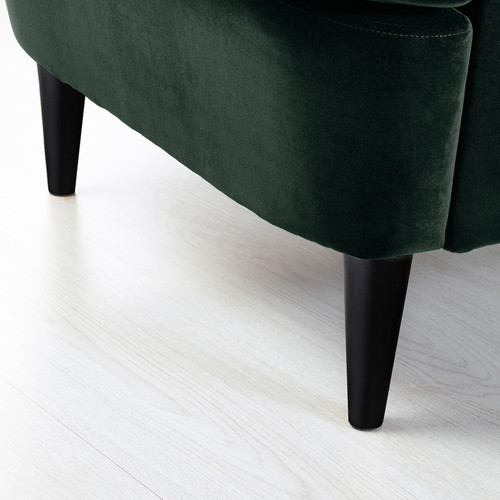 STRANDMON Wing chair, Djuparp dark green