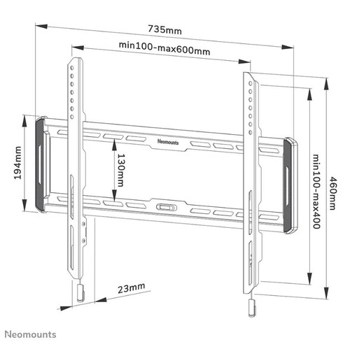 NewStar TV Wall Mount 40-75" 70kg WL30-550BL16