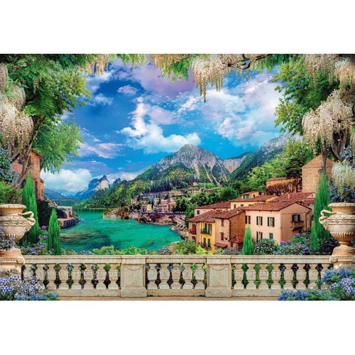 Clementoni Jigsaw Puzzle High Quality Lush Terrace On Lake 3000pcs 10+