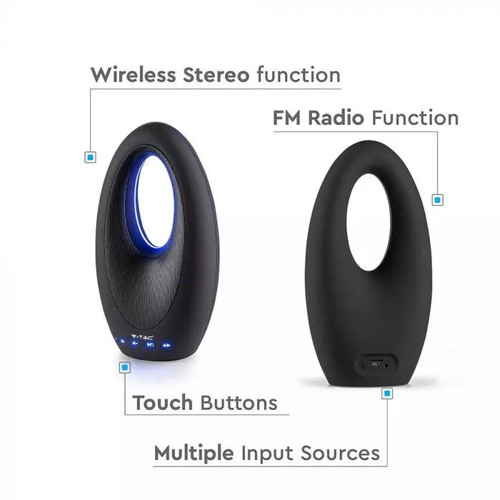 V-TAC Portable Speaker Bluetooth TWS