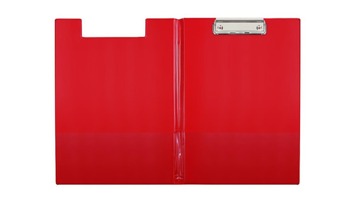 Clipboard Folder A4, PVC, red