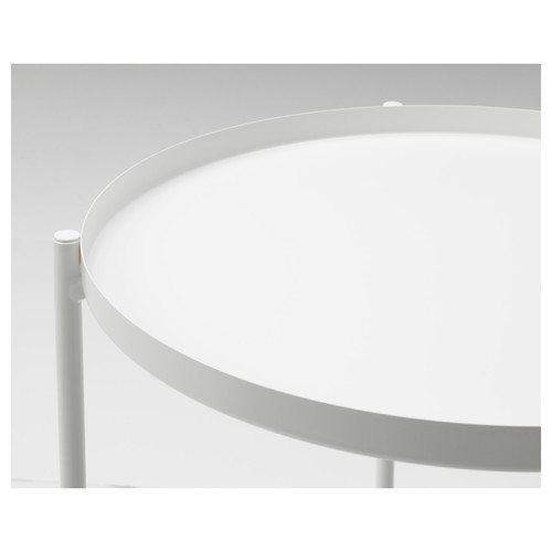 GLADOM Tray table, white, 45x53 cm