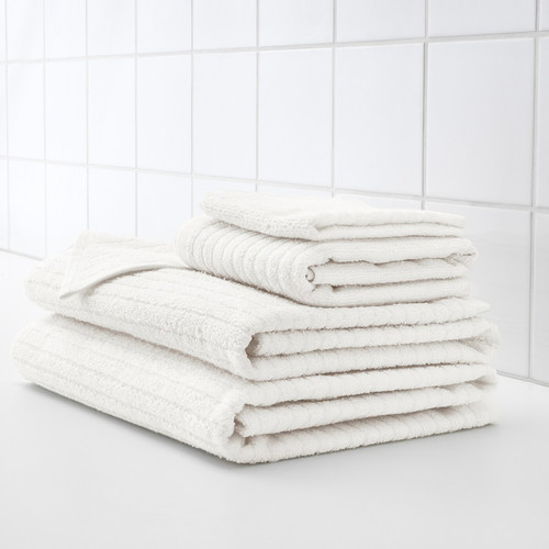 VÅGSJÖN Hand towel, white, 50x100 cm