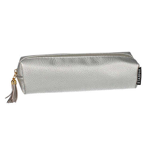 Pencil Case Fringe Silver