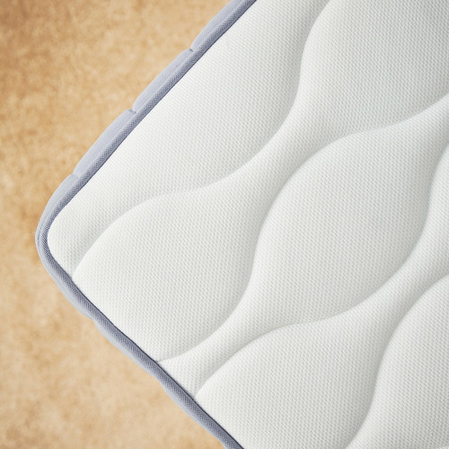 VÅGSTRANDA Pocket sprung mattress, firm, light blue, 120x200 cm