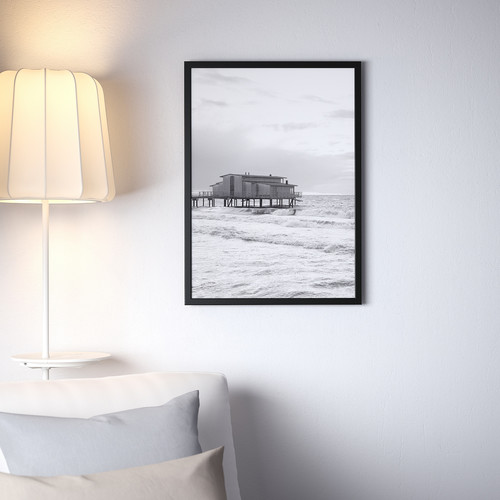 FISKBO Frame, black, 50x70 cm