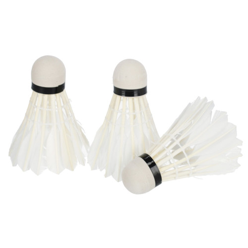 Shuttlecock 3pcs, white, 3+