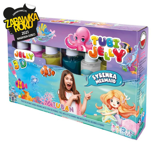 Tuban Tubi Jelly 3D Mermaid 6 Colours 8+