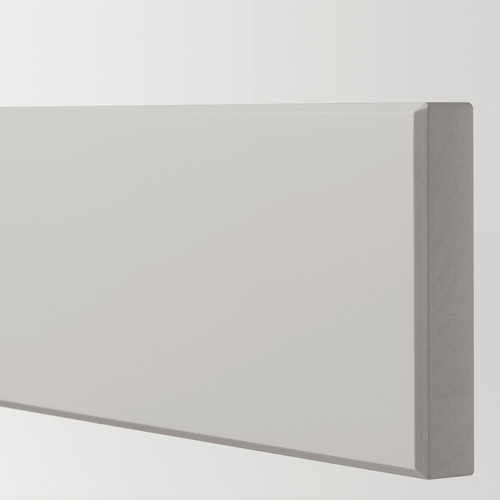 METOD / MAXIMERA wall cab w 2 glass doors/2 drawers, white/Lerhyttan light grey, 60x100 cm