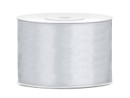 Satin Ribbon 25m 50mm, silver