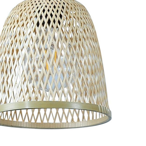 GoodHome Pendant Lamp Calume 1 x 60W E27 18cm, bamboo