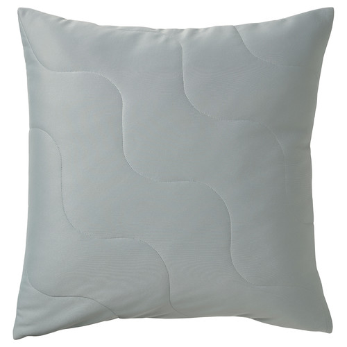 PUCKELMAL Cushion cover, light grey-turquoise, 50x50 cm