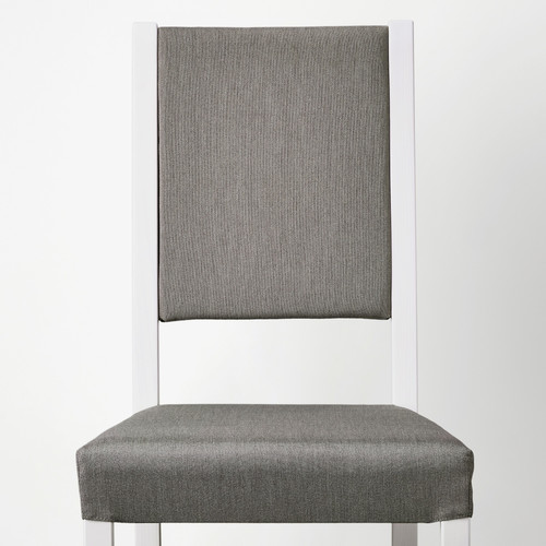 STEFAN Chair, white/Knisa grey/beige