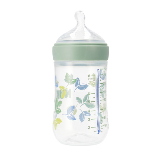 NUK For Nature Baby Bottle 260ml Size M, green