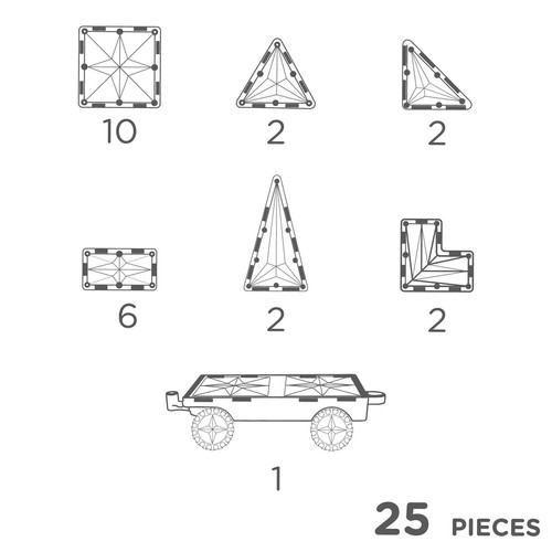 Cleverclixx Wheels Pack Intense 25pcs 3+