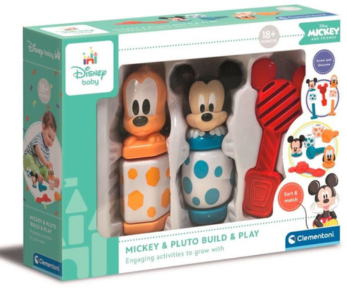 Clementoni Disney Baby Mickey & Pluto Build & Play 18m+