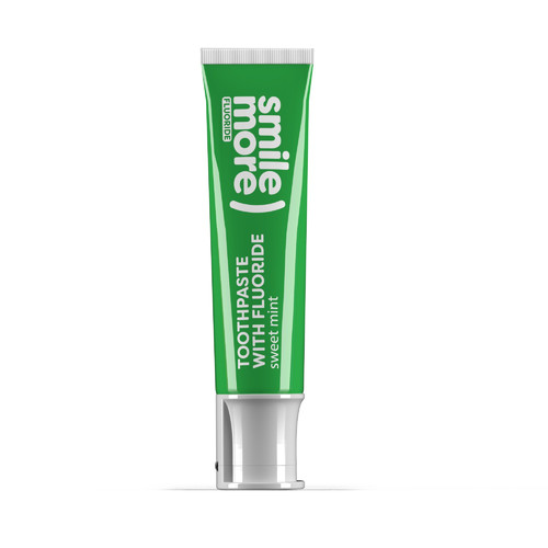 HISKIN Smile More Toothpaste With Fluoride Green Sweet Mint 30 ml