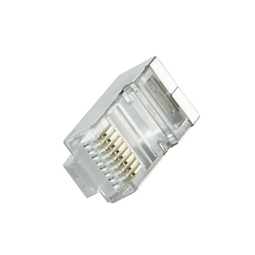 LogiLink Plug Connector CAT.6 100pcs, shielded, white