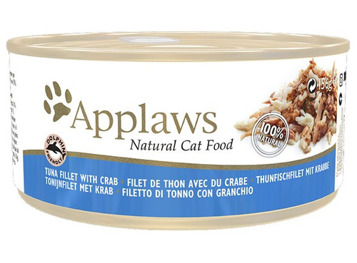 Applaws Natural Cat Food Tuna Fillet with Crab 70g