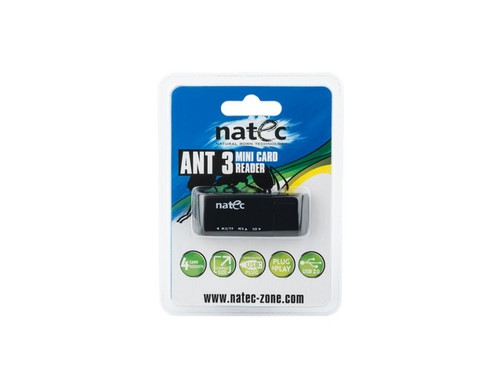 Natec Mini Card Reader ANT 3 Black