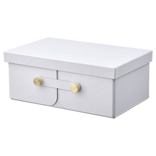 SPINNROCK Box with compartments, white, 25x16x10 cm