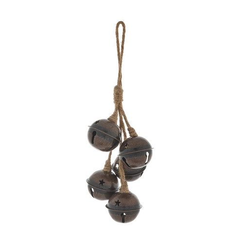 Christmas Hanging Decoration Bells, brass