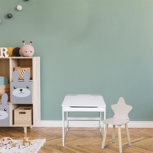 Children's Desk with Storage Charlie, white